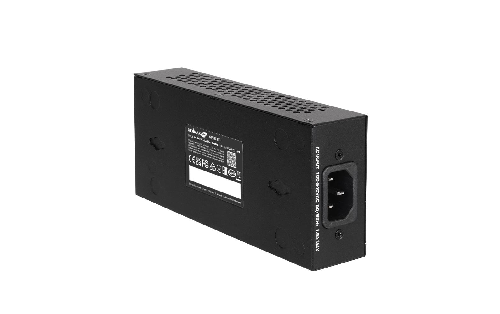 Edimax Pro GP-203IT PoE++ Injektor 90 W Schwarz