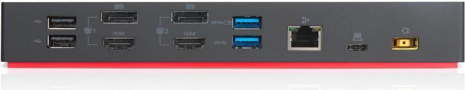 Lenovo ThinkPad Hybrid USB-C with USB-A Dock Kabelgebunden USB 3.2 Gen 2 (3.1 Gen 2) Type-C Schwarz (40AF0135SA)