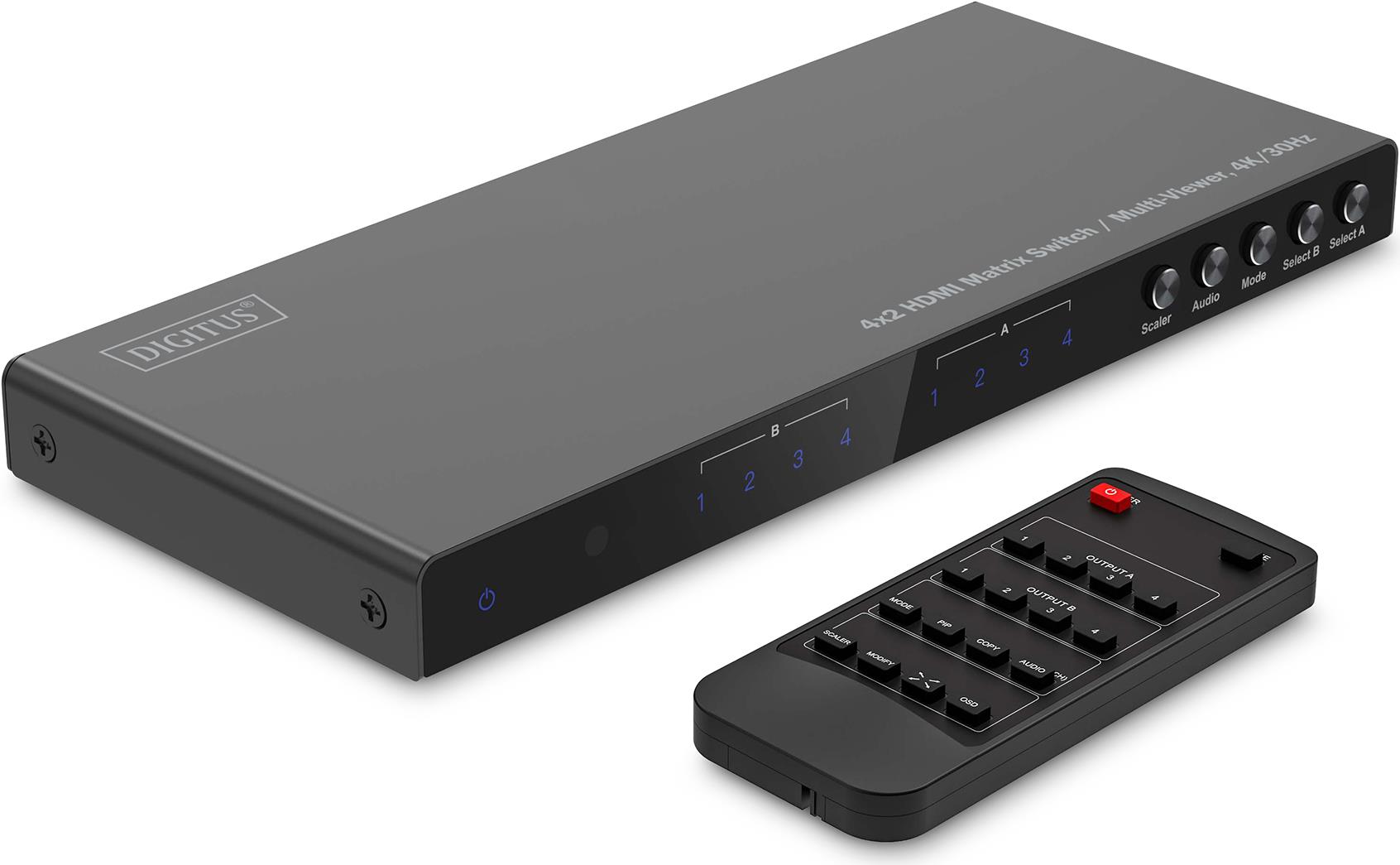 Digitus 4x2 HDMI Matrix Switch / Multi-Viewer (DS-55345)