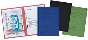 ELBA Doppelhefter, DIN A4, Manilakarton - 320 g-qm, rot zwei Heftmechaniken, linker Falz: Amtsheftung (23462 RO)