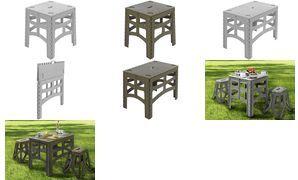 keeeper klappbarer Campingtisch "timo", L, nordic-grey stabiler Klapptisch, Tragkraft: 80 kg, platzsparend - 1 Stück (1065713000000)