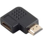 S/CONN maximum connectivity Adapter, HDMI-Stecker auf HDMI-Kupplung, Winkelausführung 90° Version, vergoldete Kontakte, 4K2K kompatibel (77412)