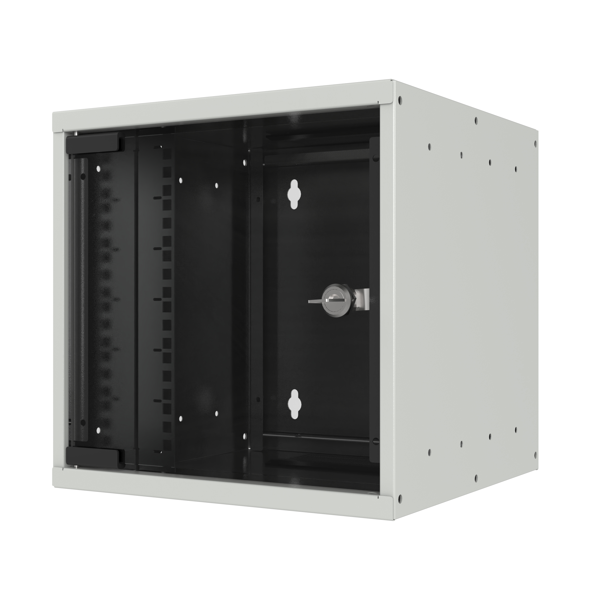 EFB Elektronik 10" Wandgehäuse 4HE Tiefe 300mm 1-teilig RAL7035 (WGB-1004GR.30)