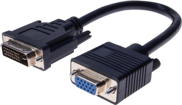 EXERTIS CONNECT DVI-I/VGA Adapter, VGA D-Sub Bu. / 24+5pol DVI-I Stück