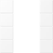 Jung Tastensatz komplett 4-fach LS504TSAWWM (LS504TSAWWM)