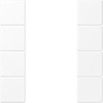 Jung Tastensatz komplett 4-fach LS504TSAWWM (LS504TSAWWM)