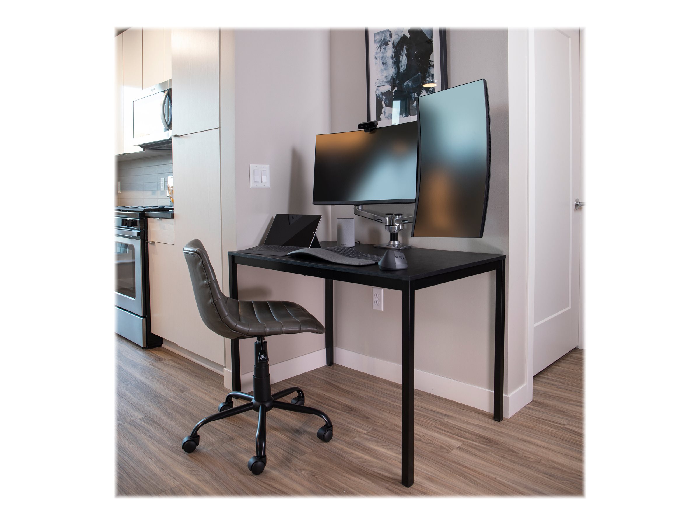 Ergotron LX Dual Side-by-Side Arm 27" Polished Aluminum