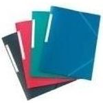 ELBA Eckspannermappe Memphis, DIN A3, aus PP, sortiert Stärke: 0,7 mm, mit 3 Einschlagklappen und Eckspannergummi, - 10 Stück (429529-20) (geöffnet)