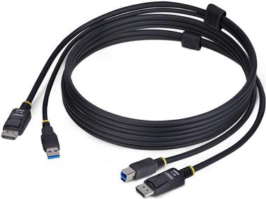 StarTech.com 6ft (1.8m) DisplayPort and USB 5Gbps KVM Cable - Tastatur- / Video- / Maus- (KVM-) (DU1226-KVM-CABLE)