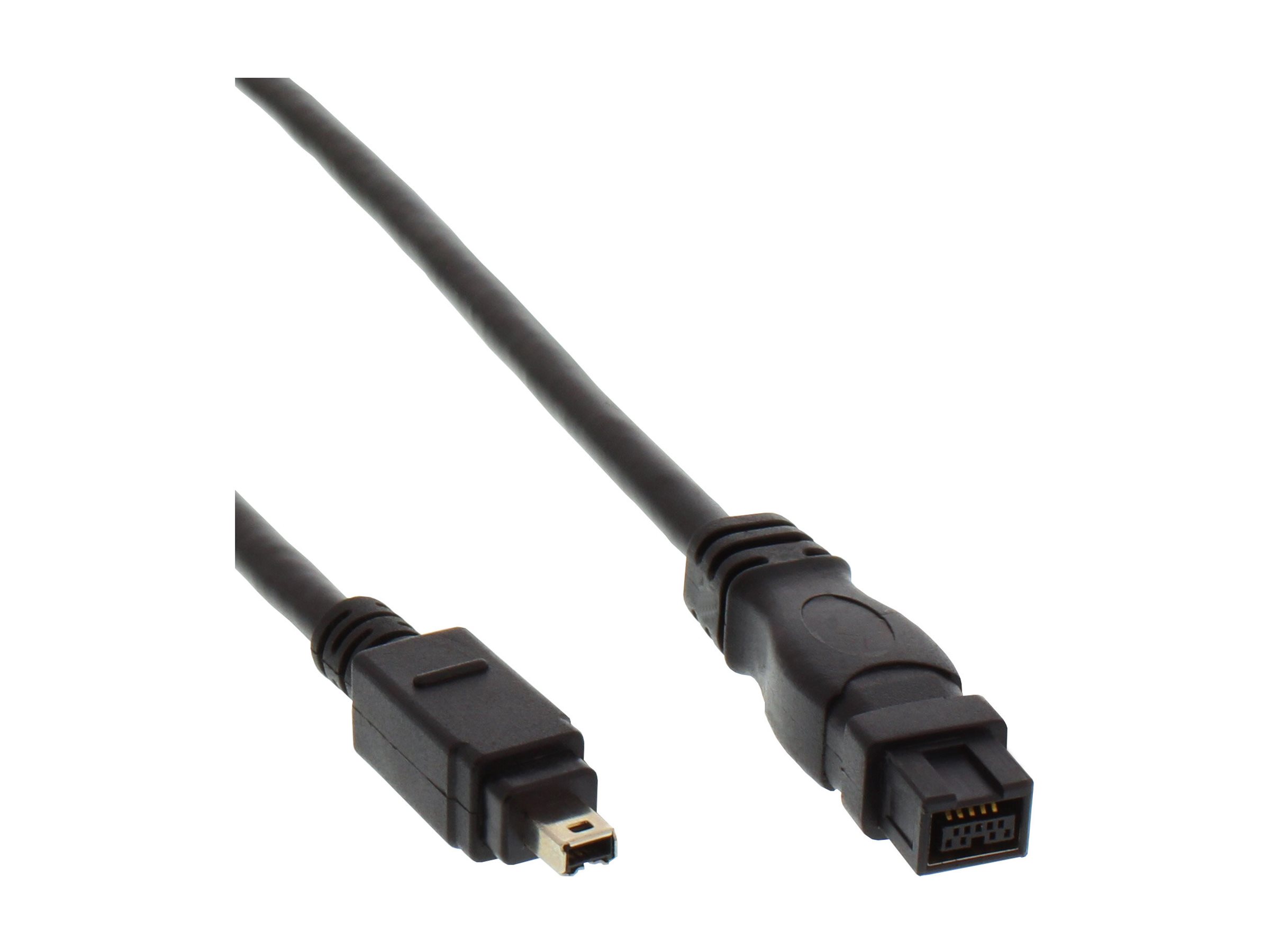 InLine FireWire-Kabel 4-polig auf 9-polig 1 m Schwarz
