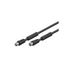 Antennenkabel mit Mantelstromfilter, Doppelschirmung, schwarz, 10m, Good Connections® (S-PAK10S)