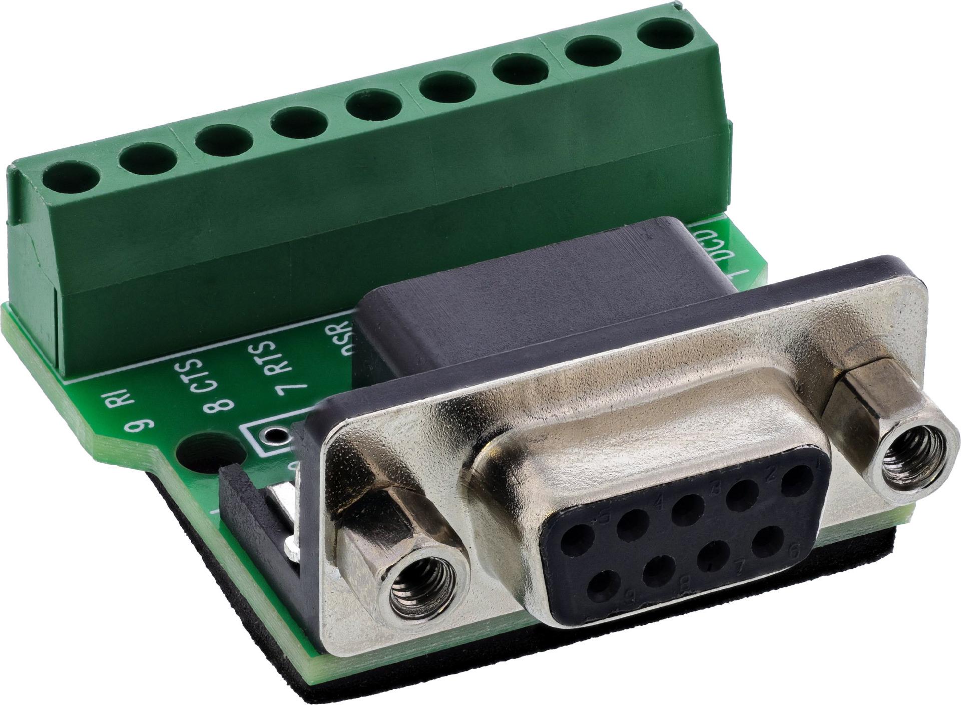 InLine Terminalblock D-Sub 9 Buchse (92501C)