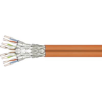 Wentronic GoobayCat.7 RohkabelA Duplex-Netzwerkkabel, S/FTP (PiMF), Orange, 100 m - CU, AWG 23/1 (solid), LSZH (91891)