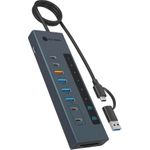 ICY BOX USB3.2 Gen2 Hub PD m. Kartenleser USB3.2 Gen2.10Gbit/s (IB-HUB1742CR-C2PD)