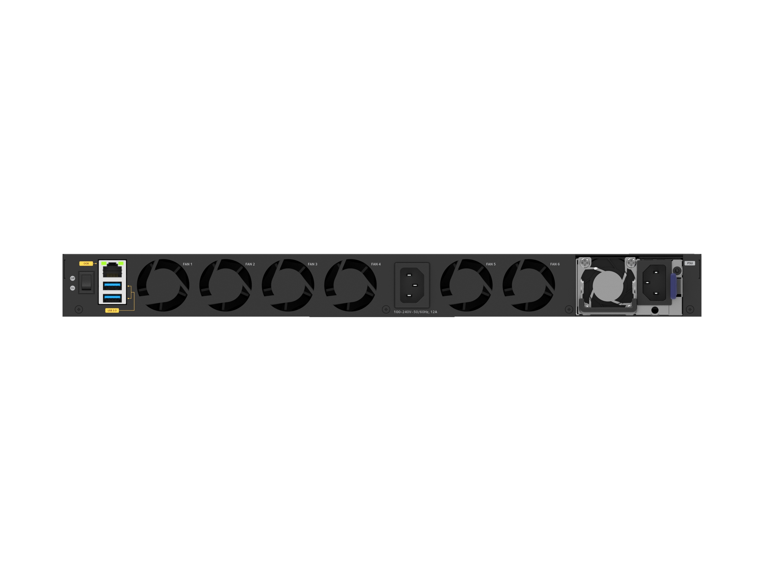NETGEAR AV Line M4350-36X4V Managed Switch, 40 Ports, PoE++, Schwarz