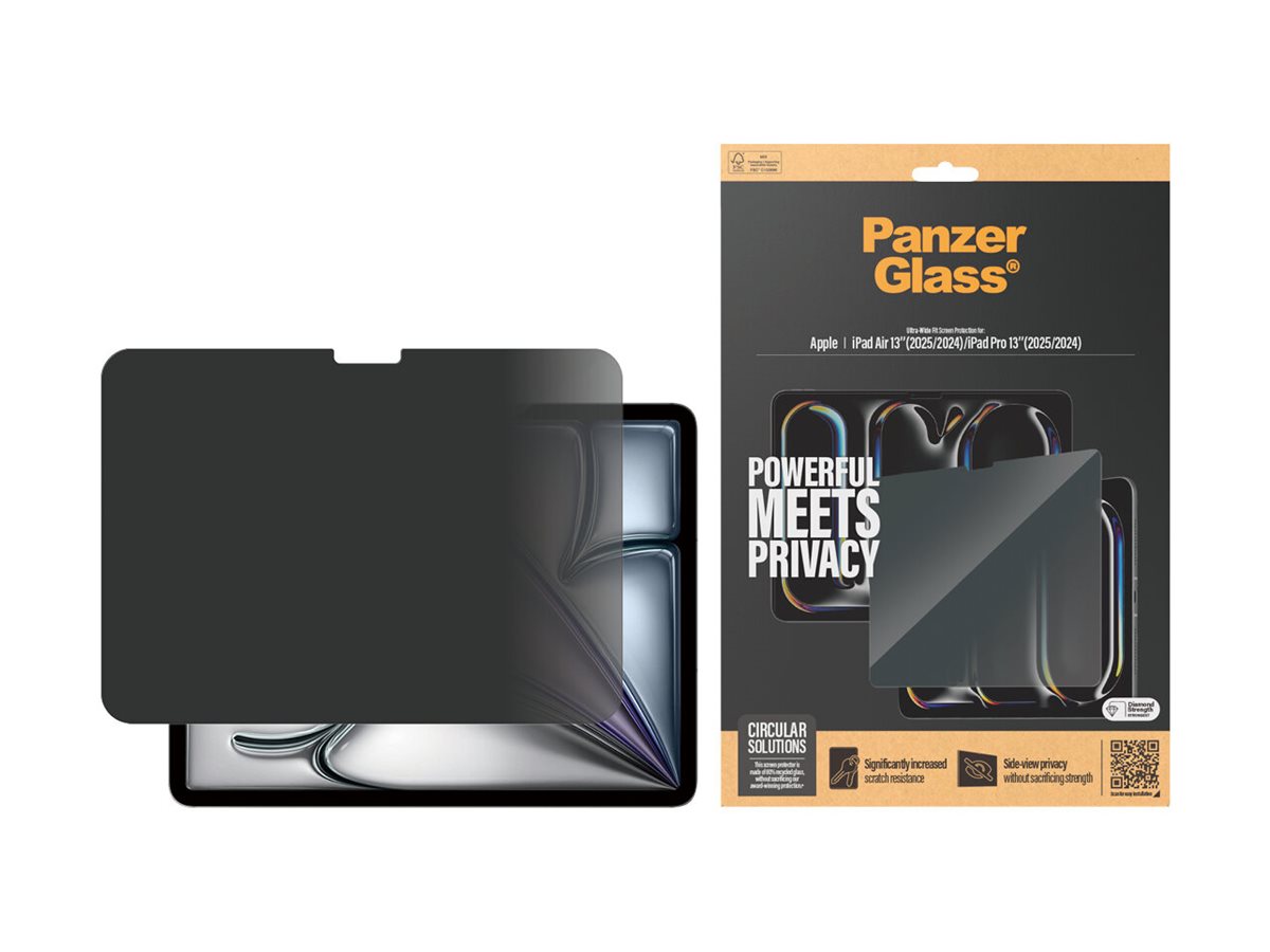 PanzerGlass Privacy 13" Bildschirmschutz Apple iPad Air/Pro Schwarz, Transparent