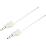 VOLTCRAFT Messleitung [Stecker 4 mm - Stecker 4 mm] 0.5 m Weiß MSB-300 (MSB-300-0.5-WS)