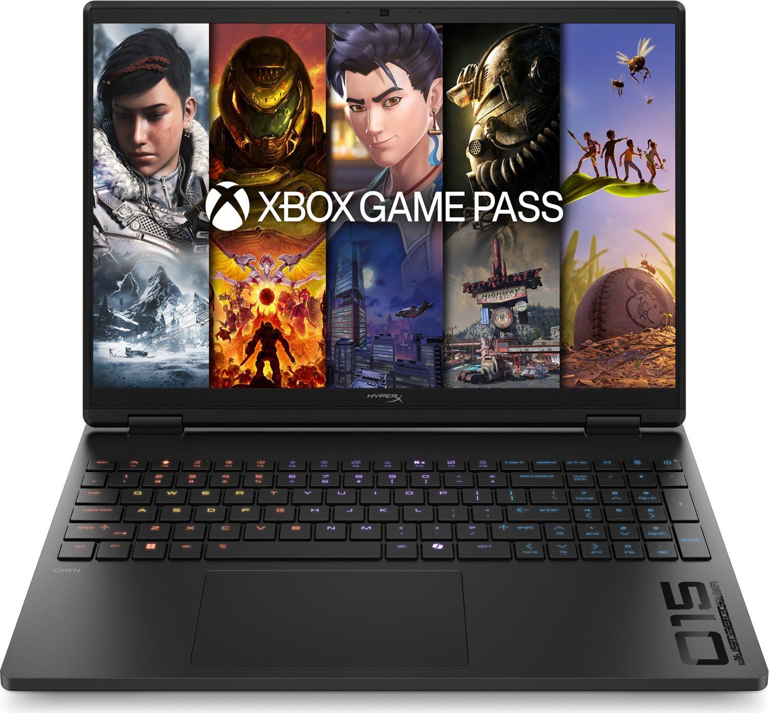 HyperX OMEN 15-ga0051ng Gaming-Notebook 15,3" Intel Core i5-14450HX RTX 5060 16 GB RAM 1 TB SSD QWERTZ Shadow black