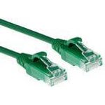 ACT Green 0.15 meter LSZH U/UTP CAT6 datacenter slimline patch cable snagless with RJ45 connectors (DC9730)