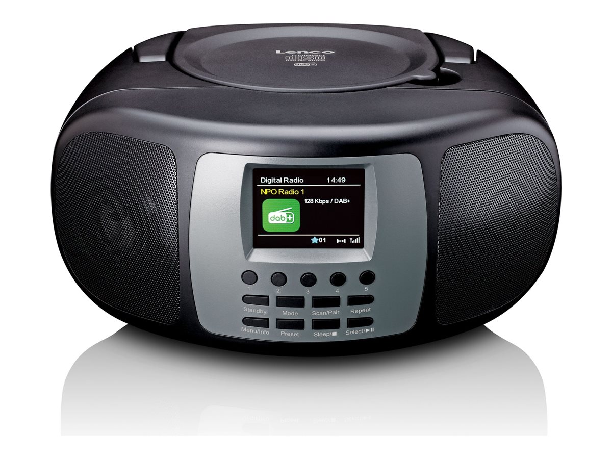 Lenco SCD-860 Ghettoblaster 4 Watt Black Gray
