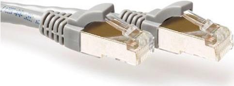 ADVANCED CABLE TECHNOLOGY Grey 15 meter SFTP CAT6A patch cable snagless with RJ45 connectors