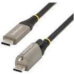 StarTech.com 50,80cm (20") 50cm Top Screw Locking USB C Cable 10Gbps, USB 3.1/3.2 Gen 2 Type-C Cable, 100W (5A) Power Delivery Charging, DP Alt Mode, Single Screw Lock, USB-C to C Cord (USB31CCTLKV50CM)
