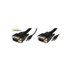 Microconnect MONGG10BMJ 10m VGA (D-Sub) + 3.5mm VGA (D-Sub) + 3.5mm Schwarz VGA-Kabel (MONGG10BMJ)