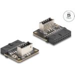 Delock USB 5 Gbps Adapter Pfostenbuchse zu intern Typ-E Key A Buchse (67239)