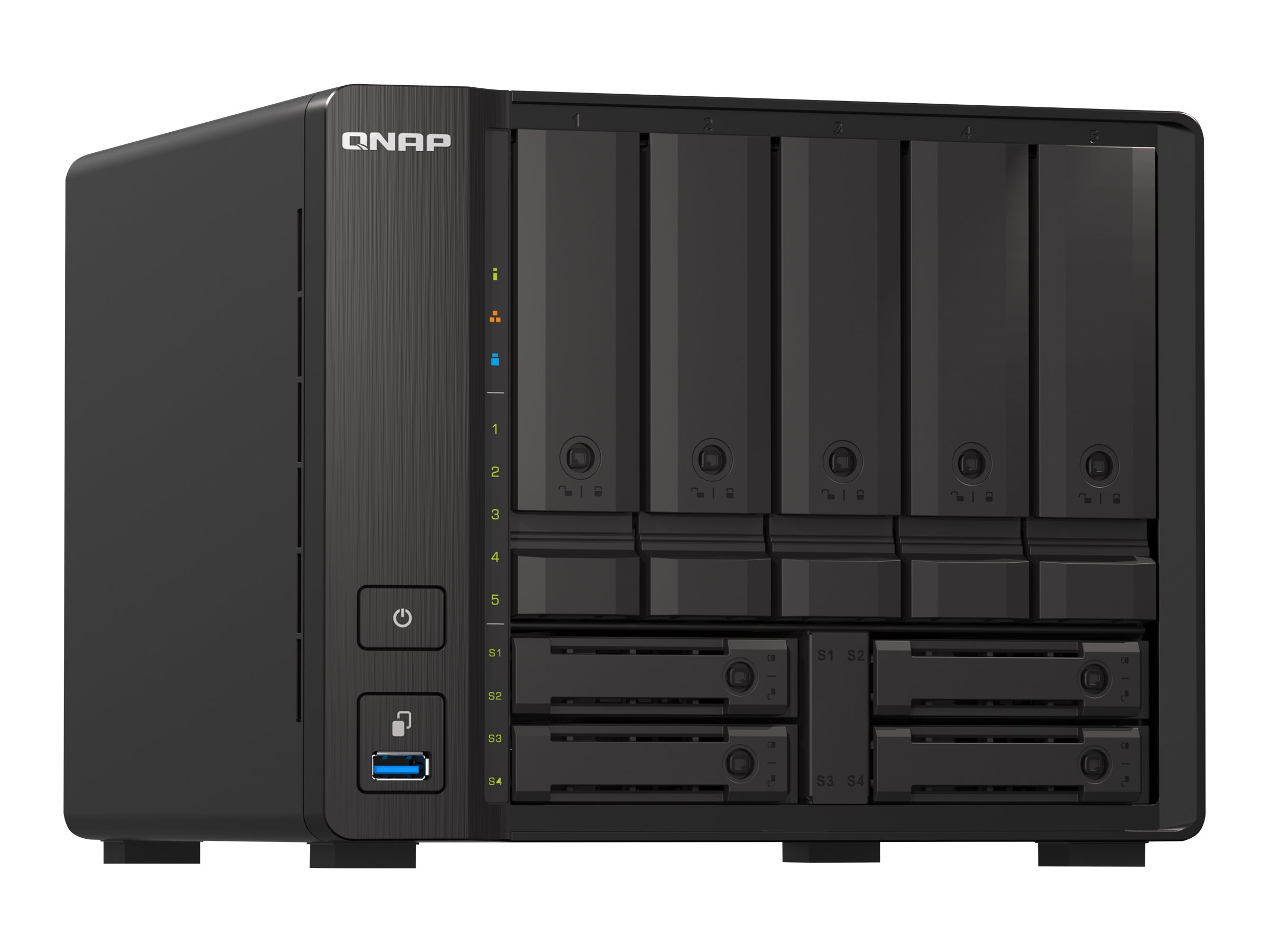 QNAP TS-H973AX-8G NAS-Server 8 GB RAM Schwarz