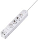 Sygonix SY-4535058 Steckdosenleiste mit Schalter Weiß Schutzkontakt 1 St. (SY-4535058)