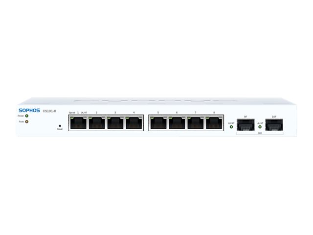 Sophos CS101-8 Switch 8 x 10/100/1000 + 2 x Gigabit SFP Silber