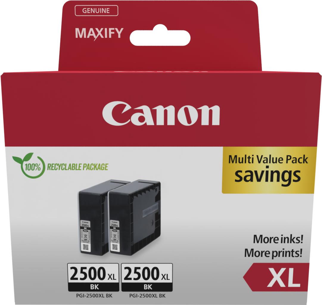 Canon PGI-2500XL BK Twin Pack (9254B011)