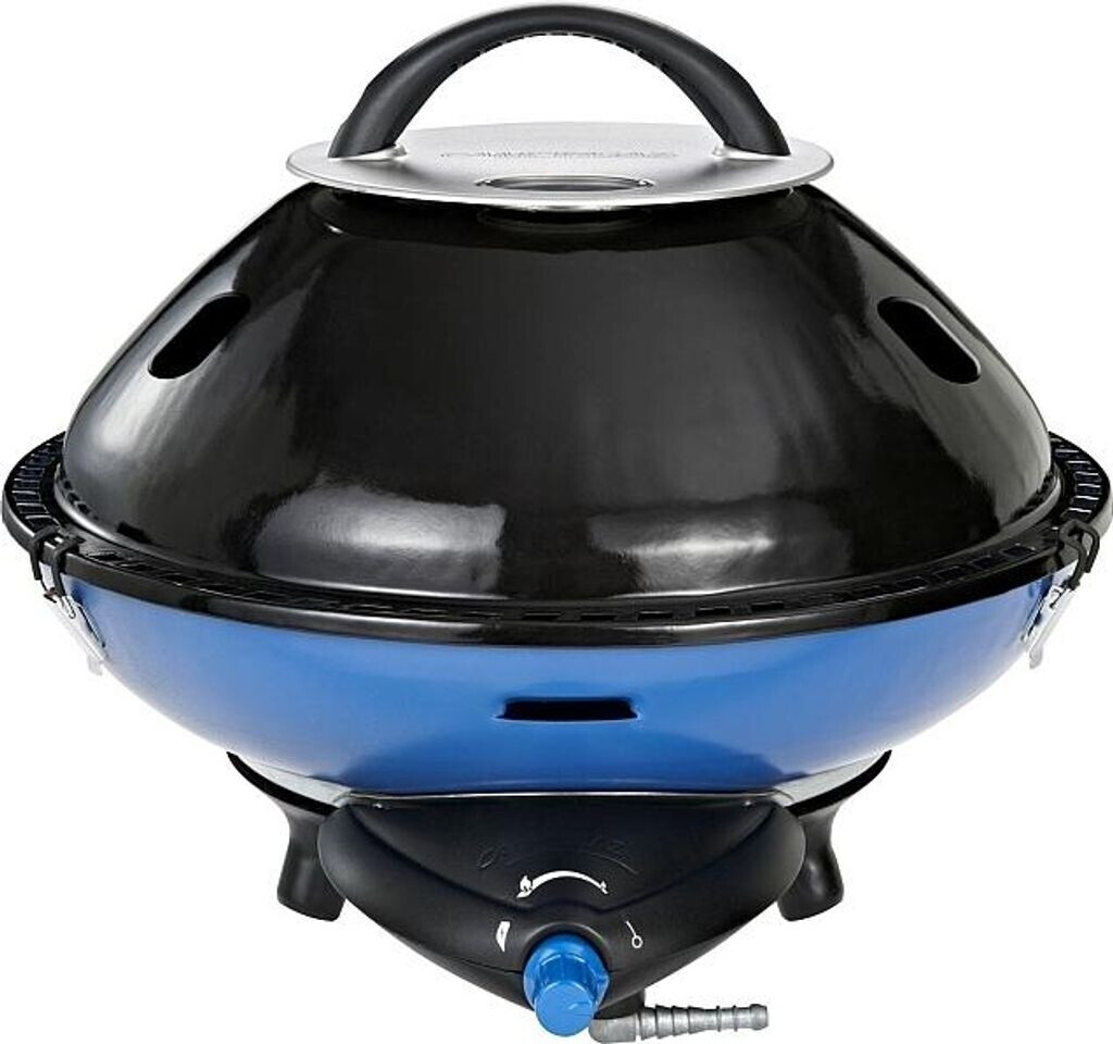 Campingaz Party Grill 600 Campingkocher - Benzinbetrieb, Piezo-Zündung, 4000 W, 52x52x99 cm, Schwarz/Blau