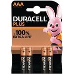 Duracell Plus Power Boost Micro (AAA)-Batterie Alkali-Mangan 1.5 V - 4 Stück (176645)