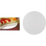 PAPSTAR Tortenunterlage "pure", rund, 300 mm, weiß, 10er aus 100% Frischfaserkarton, mit gezacktem Rand, ohne - 1 Stück (81195)