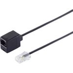 ShiverPeaks S/CONN maximum connectivity Modular RJ ISDN Telefon-Verlängerung-Western-Stecker 8/4 auf Western-Kupplung 8/4, 10,0m (70230-8/4)