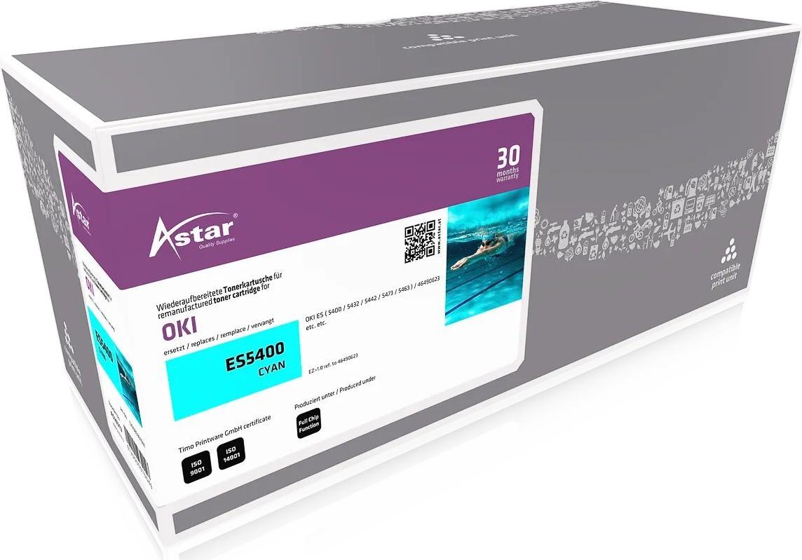 AS20212 ASTAR OKI ES5400 TONER CYA 46490623 6000Seiten (AS20212)