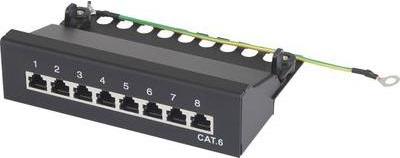 renkforce 8 Port Netzwerk-Patchpanel CAT 6 1 HE