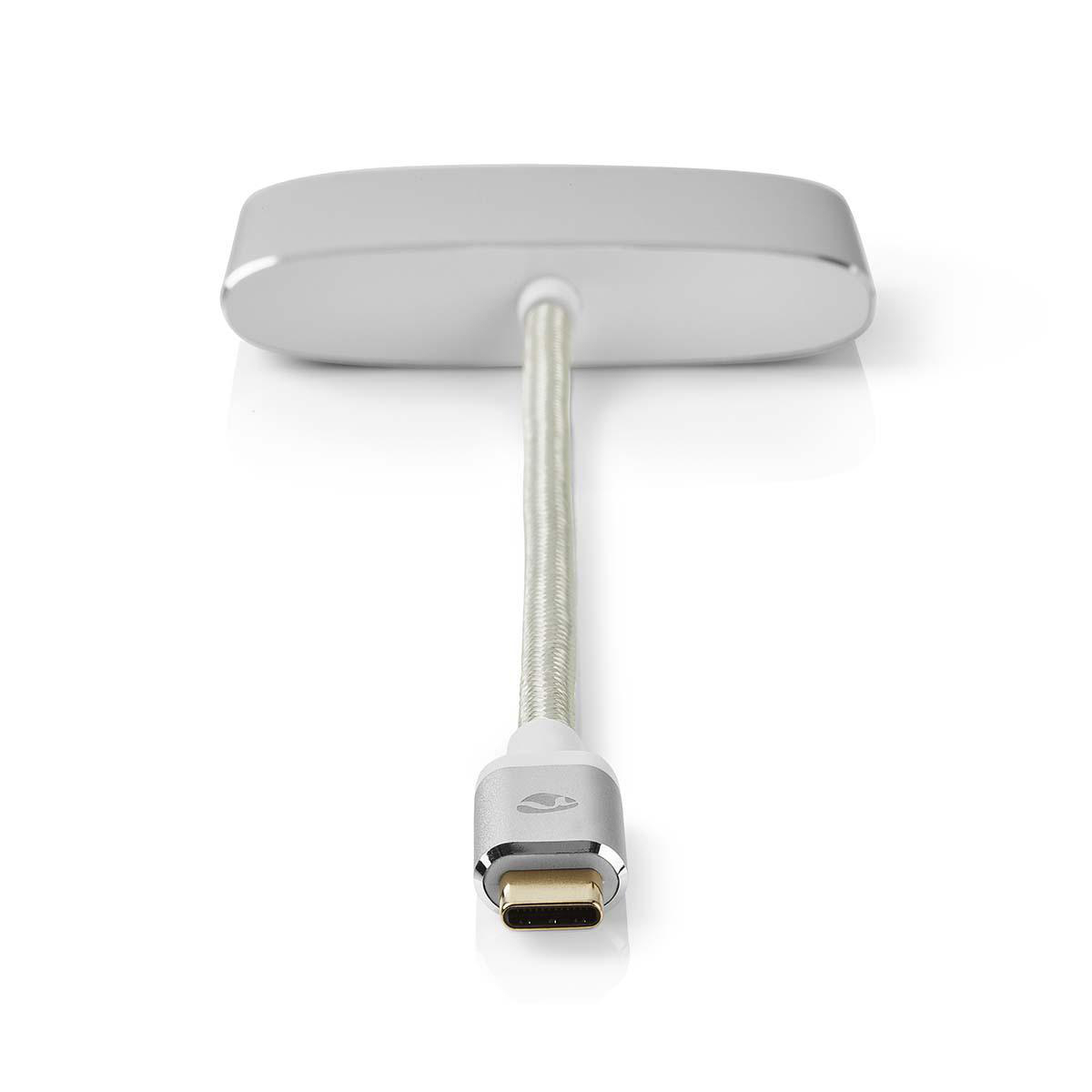 Nedis CCTB64765AL02 USB-C Adapterkabel 0,2 m Aluminium