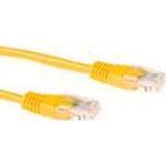 ACT Yellow 5 meter U/UTP CAT6 patch cable with RJ45 connectors. Cat6 u/utp yellow 5.00m (IB8805)