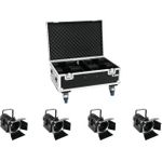 EUROLITE Set 4x LED THA-40PC sw + Case (20000165)
