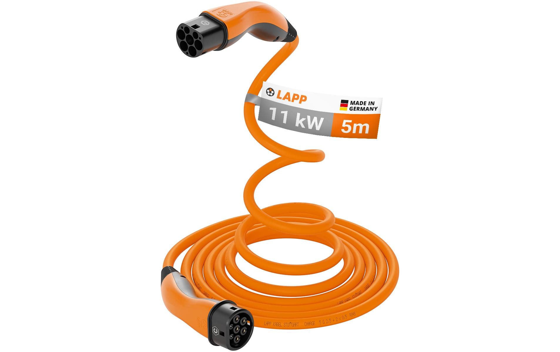 Lapp HELIX 61796 Typ 2 Ladekabel 11 kW 5 m Orange