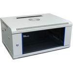 19" Wandgehäuse, 4HE, lichtgrau (RAL7035) 600 x 450mm, fertig montiert, Good Connections® (GC-R0001)