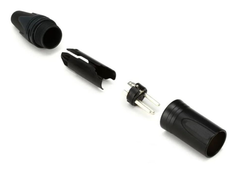 Equip 147930 3-poliger XLR-Kabelstecker Schwarz