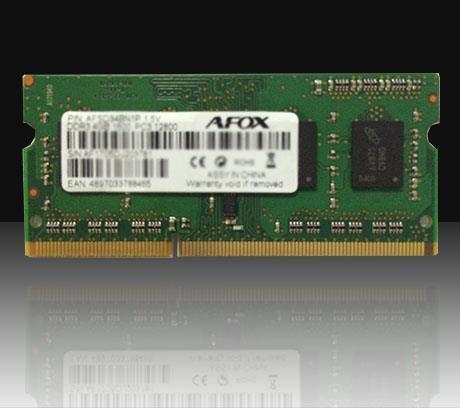 AFOX AFSD38BK1P Speichermodul 8 GB 1 x 8 GB DDR3 1600 MHz (AFSD38BK1P)