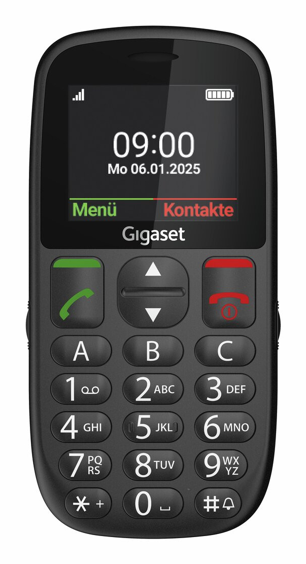 Gigaset GL395 2,2" Mobiltelefon 32 MB RAM 32 MB Schwarz