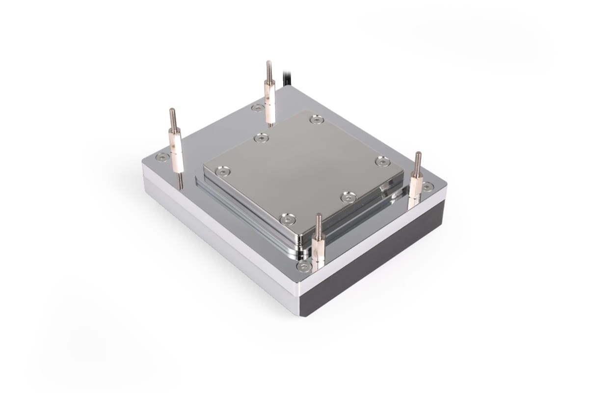 Alphacool Apex 1 CPU-Kühler AM5 Waterblock Schwarz mit Chromakzenten