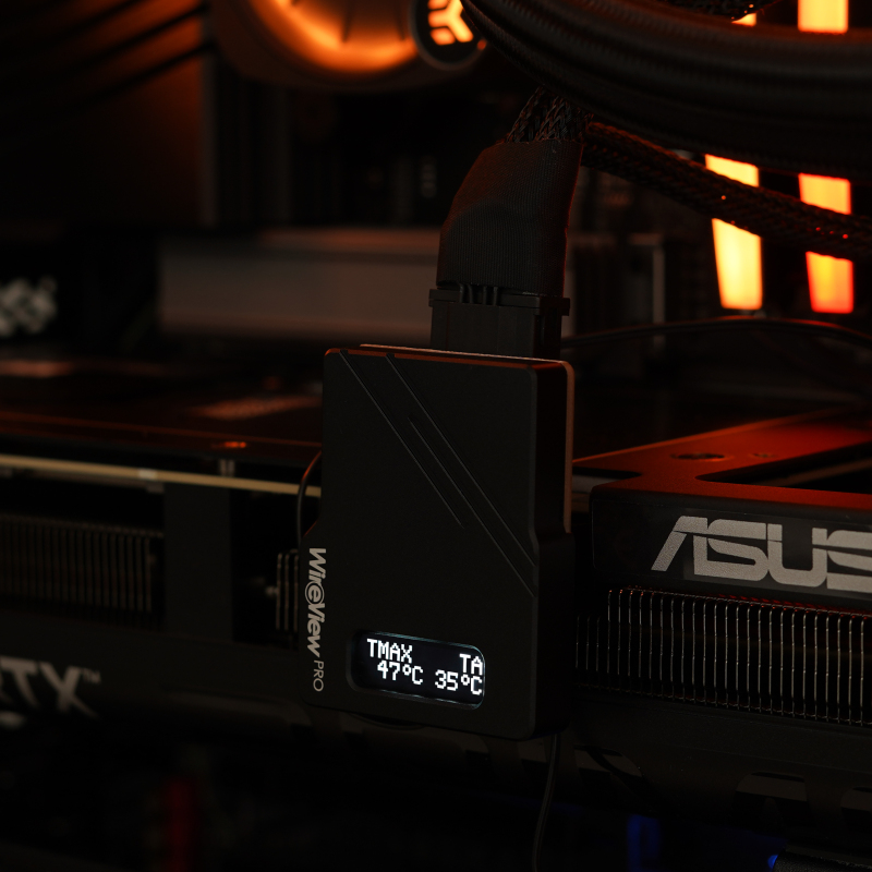 Thermal Grizzly WireView Pro GPU 1x12VHPWR 90° Reverse Schwarz
