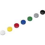 MAUL HEBEL Solidmagnet, Haftkraft: 0,8 kg, farbig sortiert Rundmagnet: Durchm. 32 x (H)8,5 mm, aus bruchsicherem (61632-99)