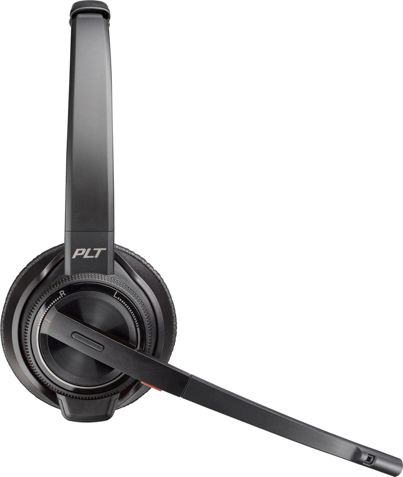 HP Poly Savi 8220 On-Ear DECT Bluetooth Headset Kabellos Schwarz